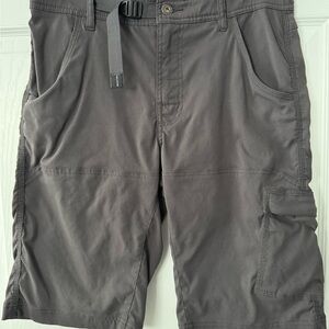 Prana Casual Utility Cargo Shorts - Gray